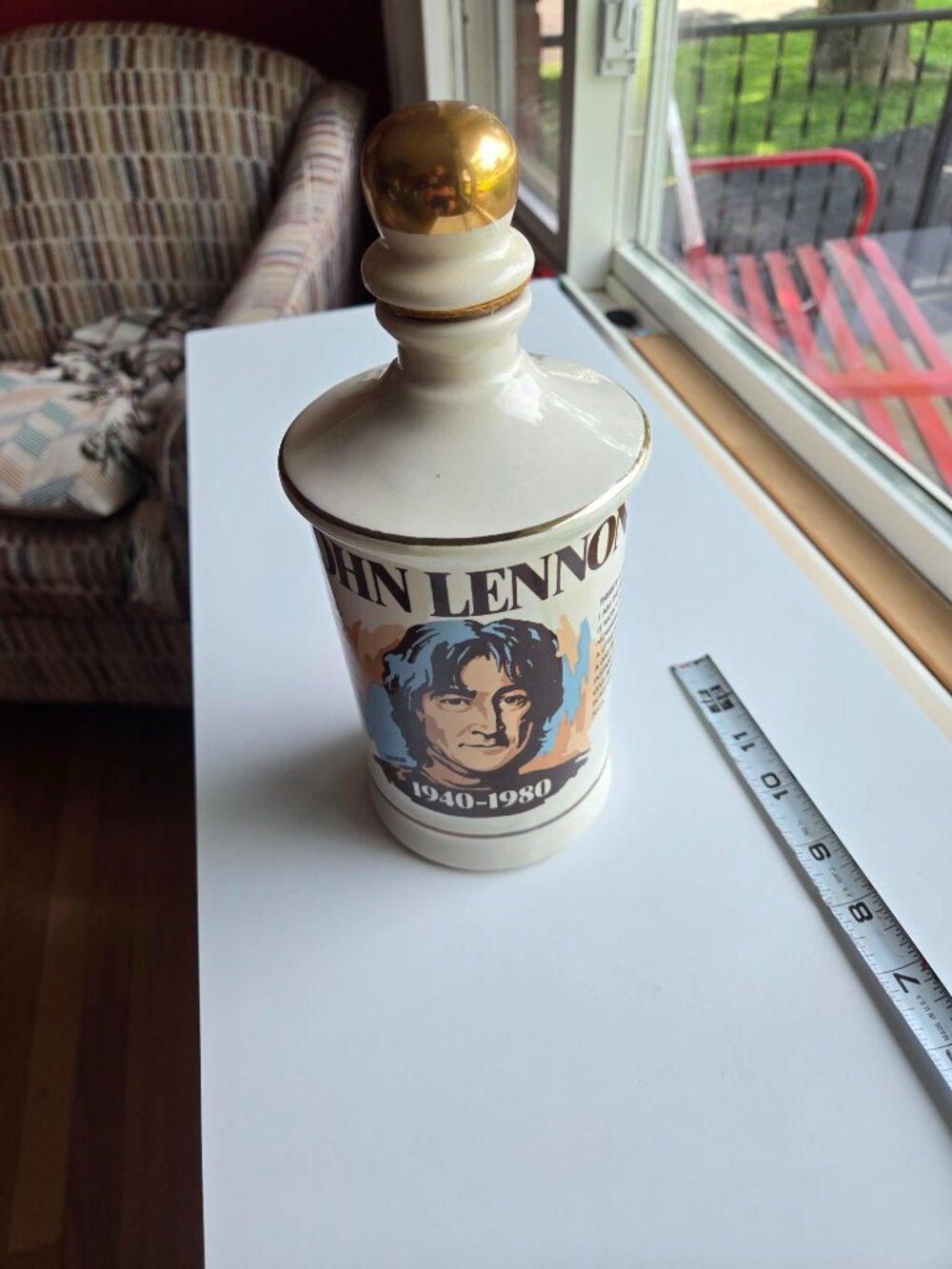 Beatles Band John Lennon Memorial Whiskey Decanter Marita Spirits Porcelain